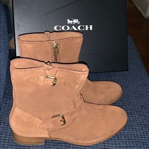Suede Coach Alston Boots